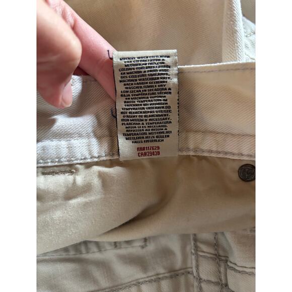 Mek Denim Men's Beige Jeans New York Bootcut Size 33 x 32 100% Cotton - Picture 7 of 8
